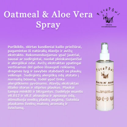 Pure Paws Oatmeal & Aloe Vera purškalas - Image 2