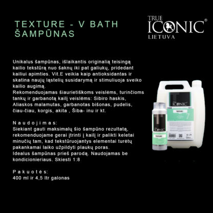 True Iconic 7 Texture-V Bath šampūnas - Image 4